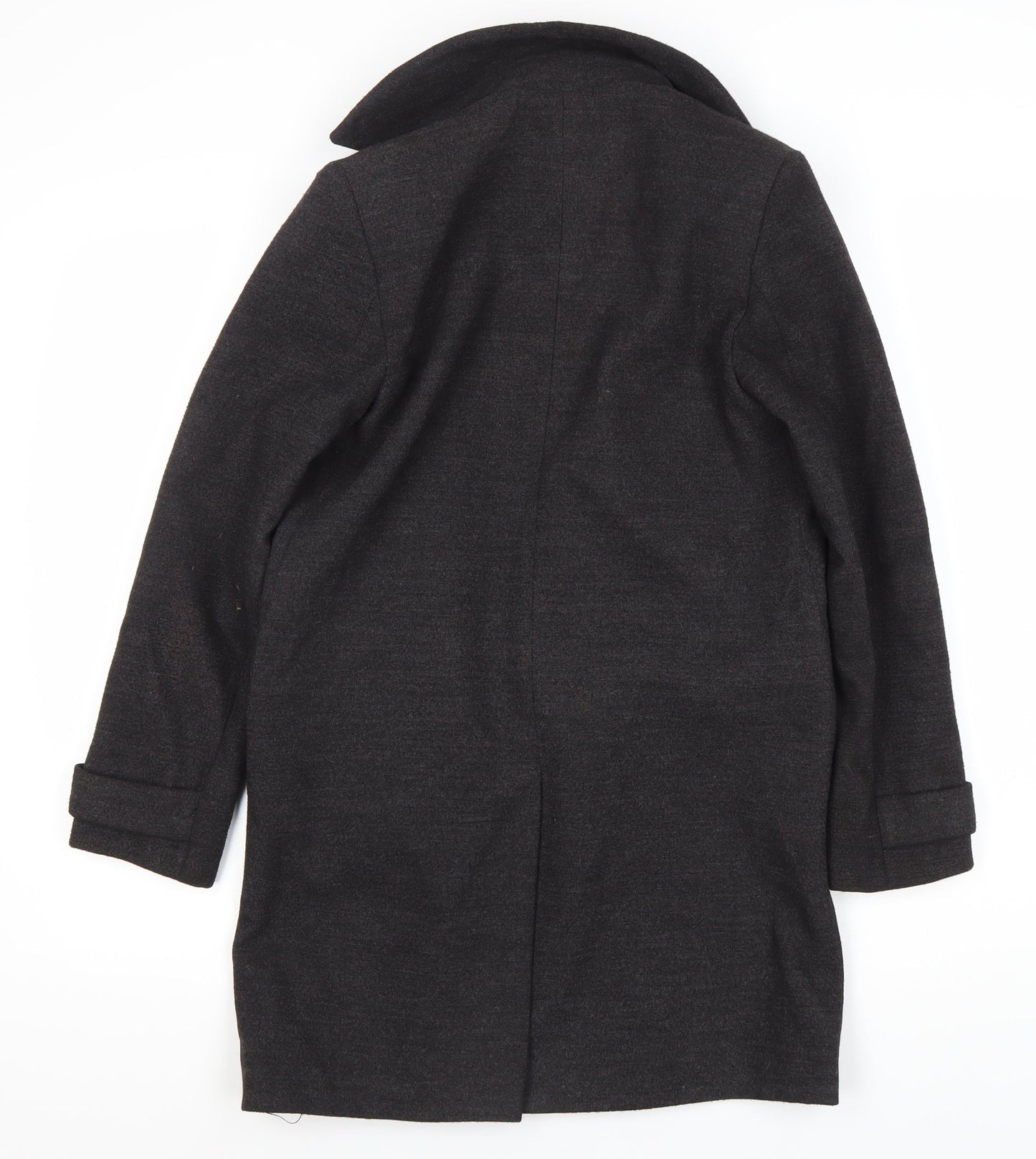 Womens UK Size 8 New Look Black Overcoat
