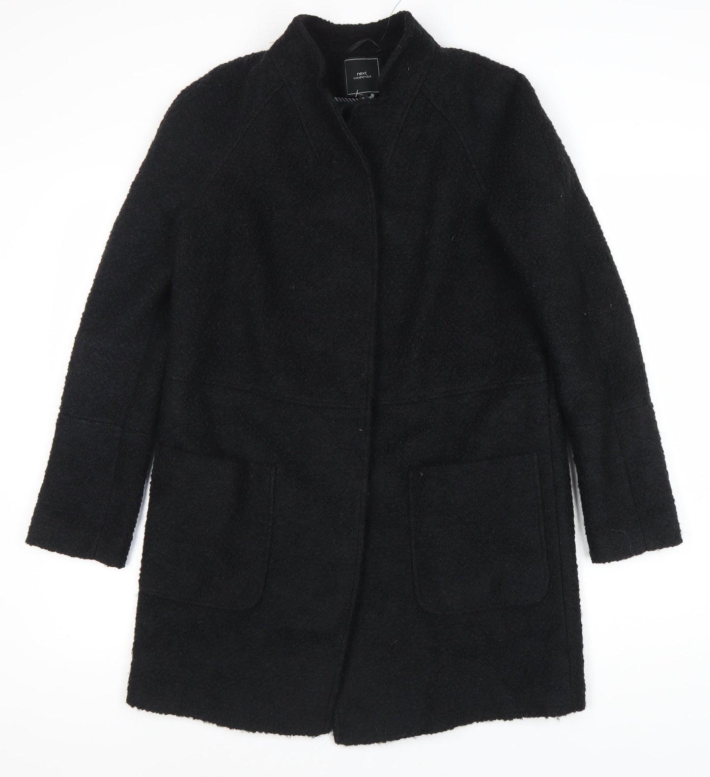 Womens UK Size 10 NEXT Black Overcoat