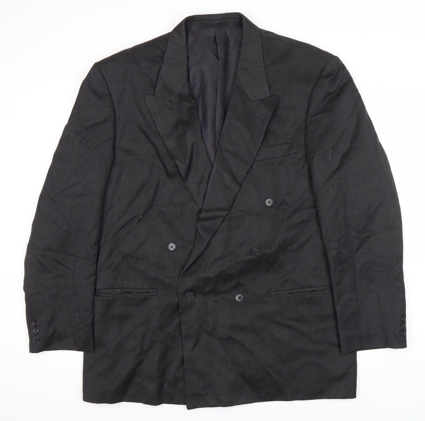 Mens UK Size 44 Burtons Regular Black Suit Jacket