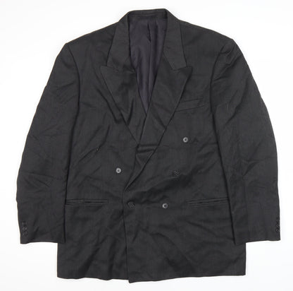 Mens UK Size 44 Burtons Regular Black Suit Jacket
