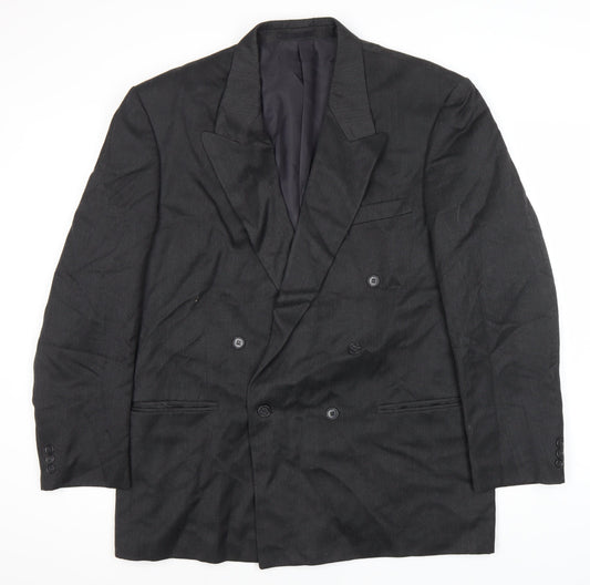 Mens UK Size 44 Burtons Regular Black Suit Jacket