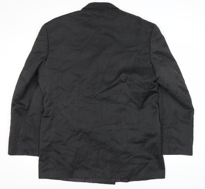 Mens UK Size 44 Burtons Regular Black Suit Jacket
