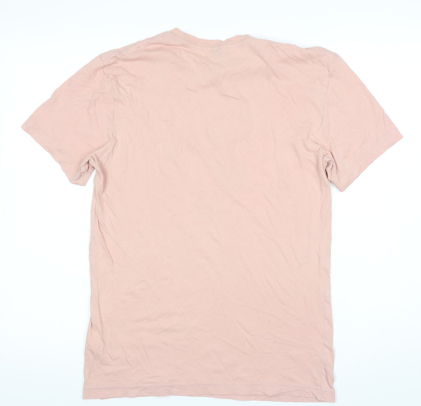 Womens UK Size XS H&M Pink Basic T-Shirt