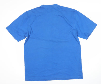 Reebok Men's Blue Crew Neck T-Shirt - M
