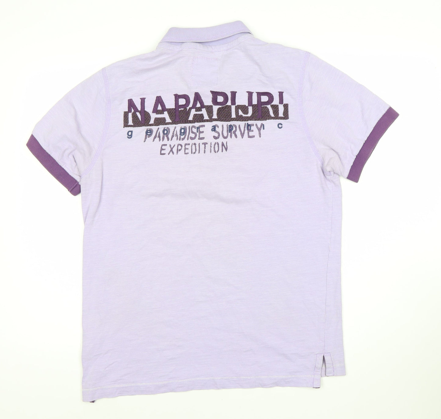 Napapijri Men's Purple Polo Shirt, Size L