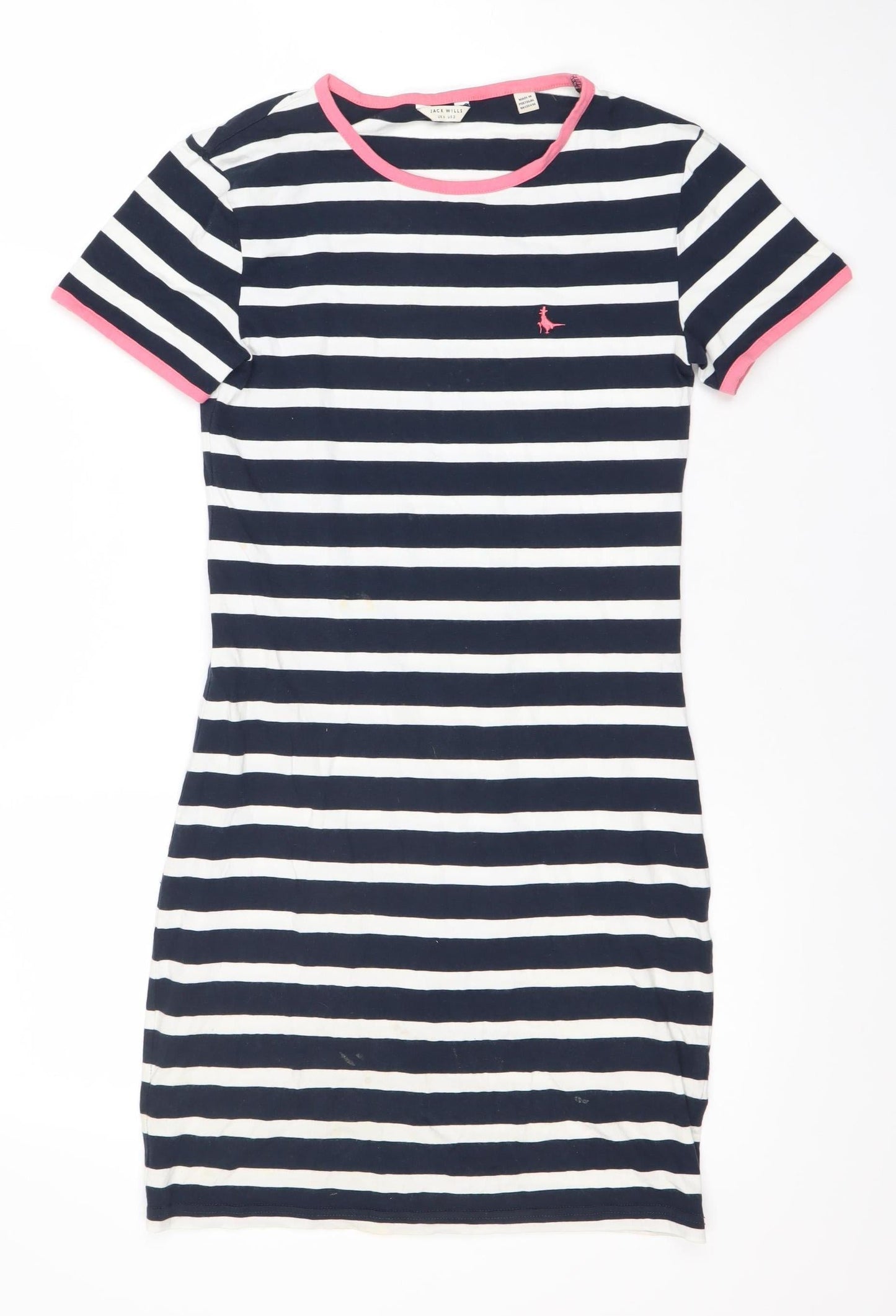 Jack Wills Women's Blue Striped Dress Size 6
