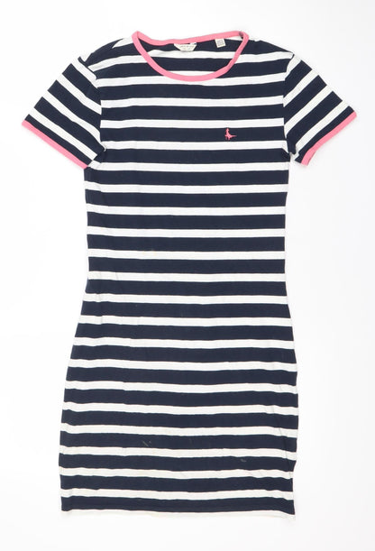 Jack Wills Women's Blue Striped Dress Size 6