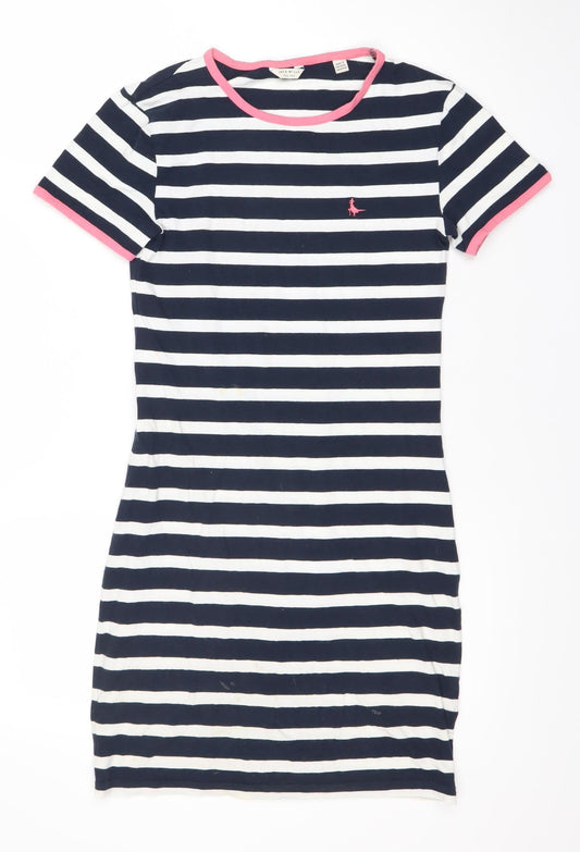 Jack Wills Women's Blue Striped Dress Size 6
