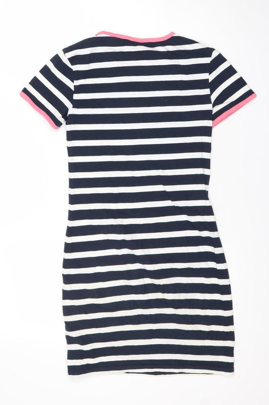 Jack Wills Women's Blue Striped Dress Size 6