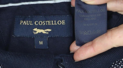 Paul Costelloe Men's Blue M Polo Shirt Short Sleeve