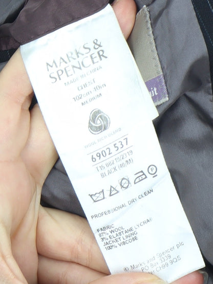 Marks and Spencer Men's Black 40 M Suit Jacket
