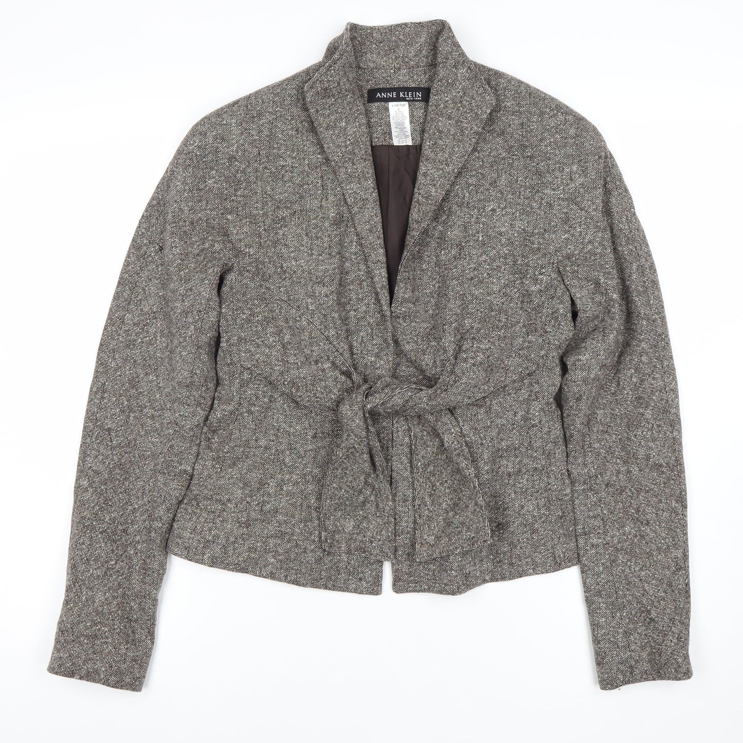Womens UK Size 2 Anne Klein Grey Basic Jacket