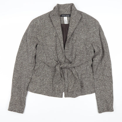 Womens UK Size 2 Anne Klein Grey Basic Jacket