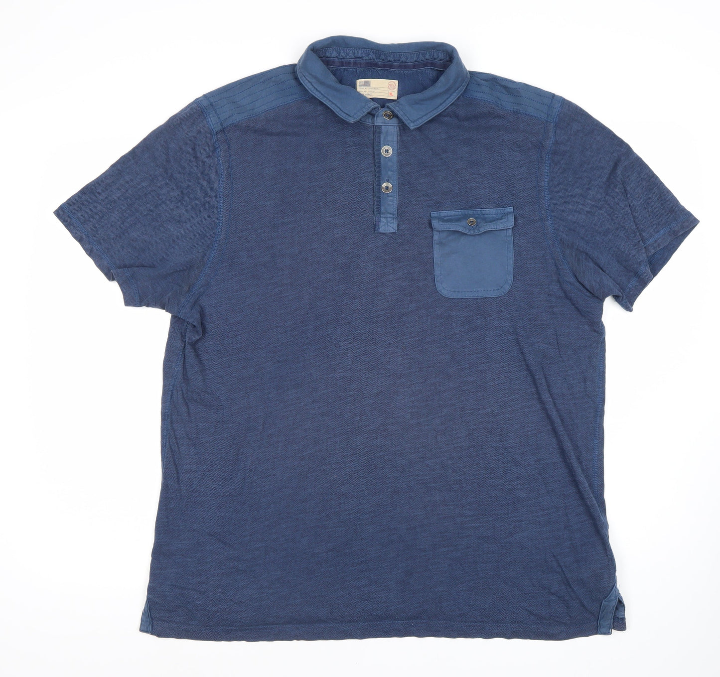 Marks and Spencer Blue Men's Polo XL Short Sleeve