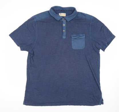 Marks and Spencer Blue Men's Polo XL Short Sleeve
