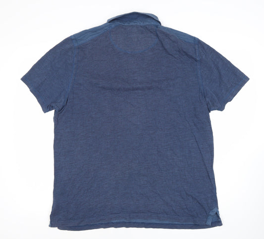 Marks and Spencer Blue Men's Polo XL Short Sleeve
