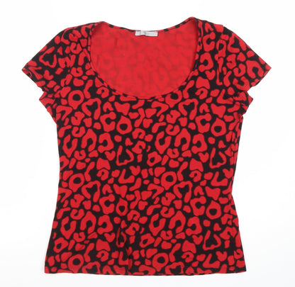 Womens UK Size 14 Marks and Spencer Red  T-Shirt