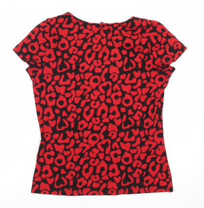 Womens UK Size 14 Marks and Spencer Red  T-Shirt