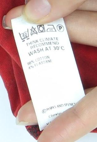 Womens UK Size 14 Marks and Spencer Red  T-Shirt