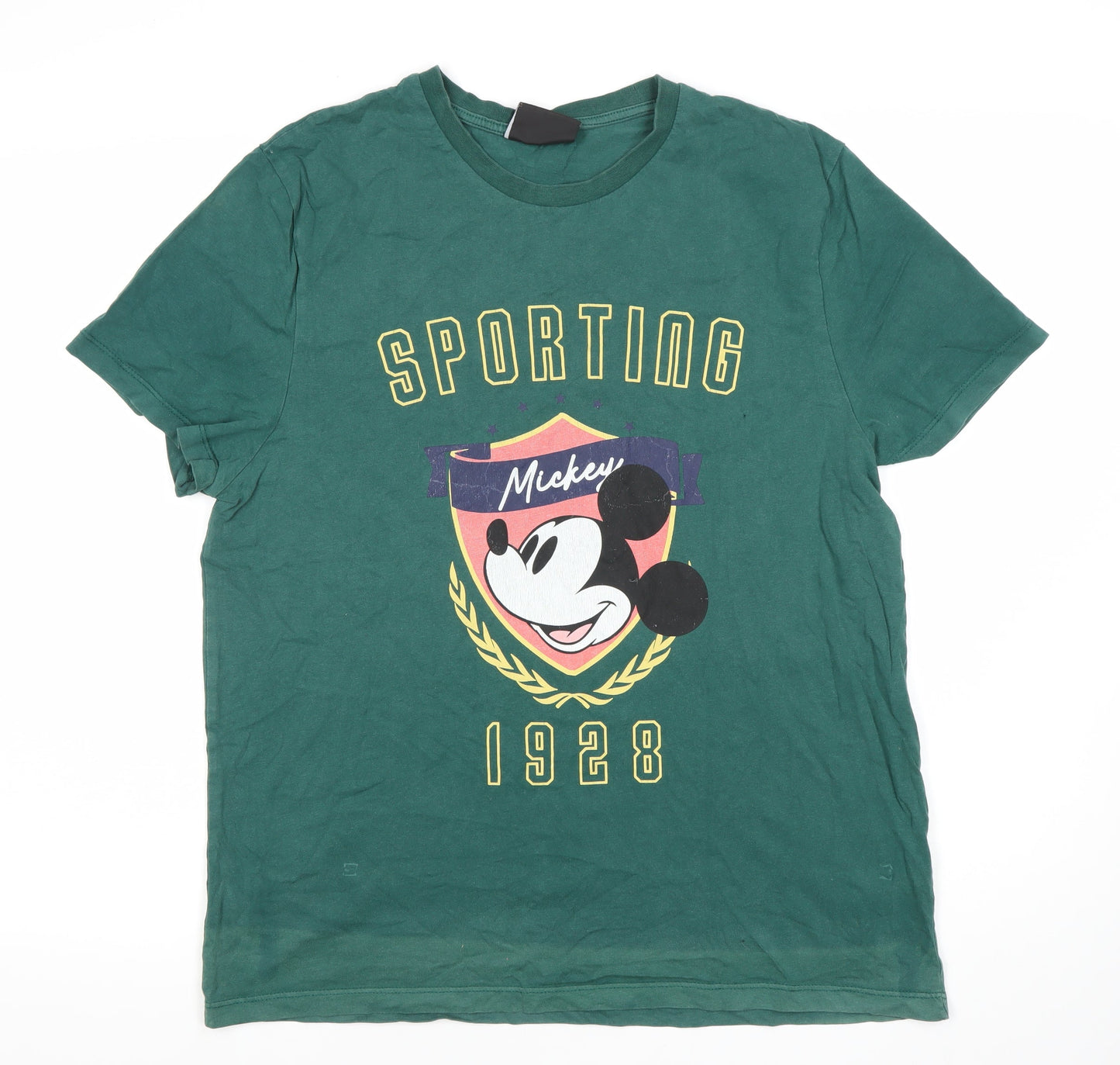 Mens UK Size S Disney Green  T-Shirt