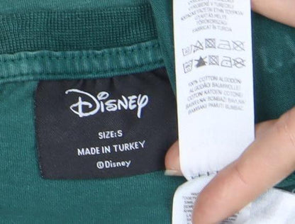 Mens UK Size S Disney Green  T-Shirt
