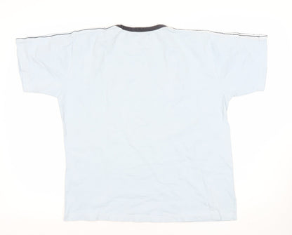 PETROLEUM Men's Blue Crew Neck T-Shirt, M