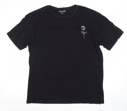 Mens UK Size L JACK & JONES Black  T-Shirt