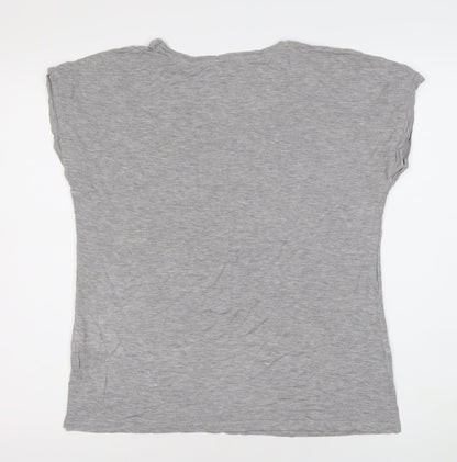 Womens UK Size 12 NEXT Grey Basic T-Shirt