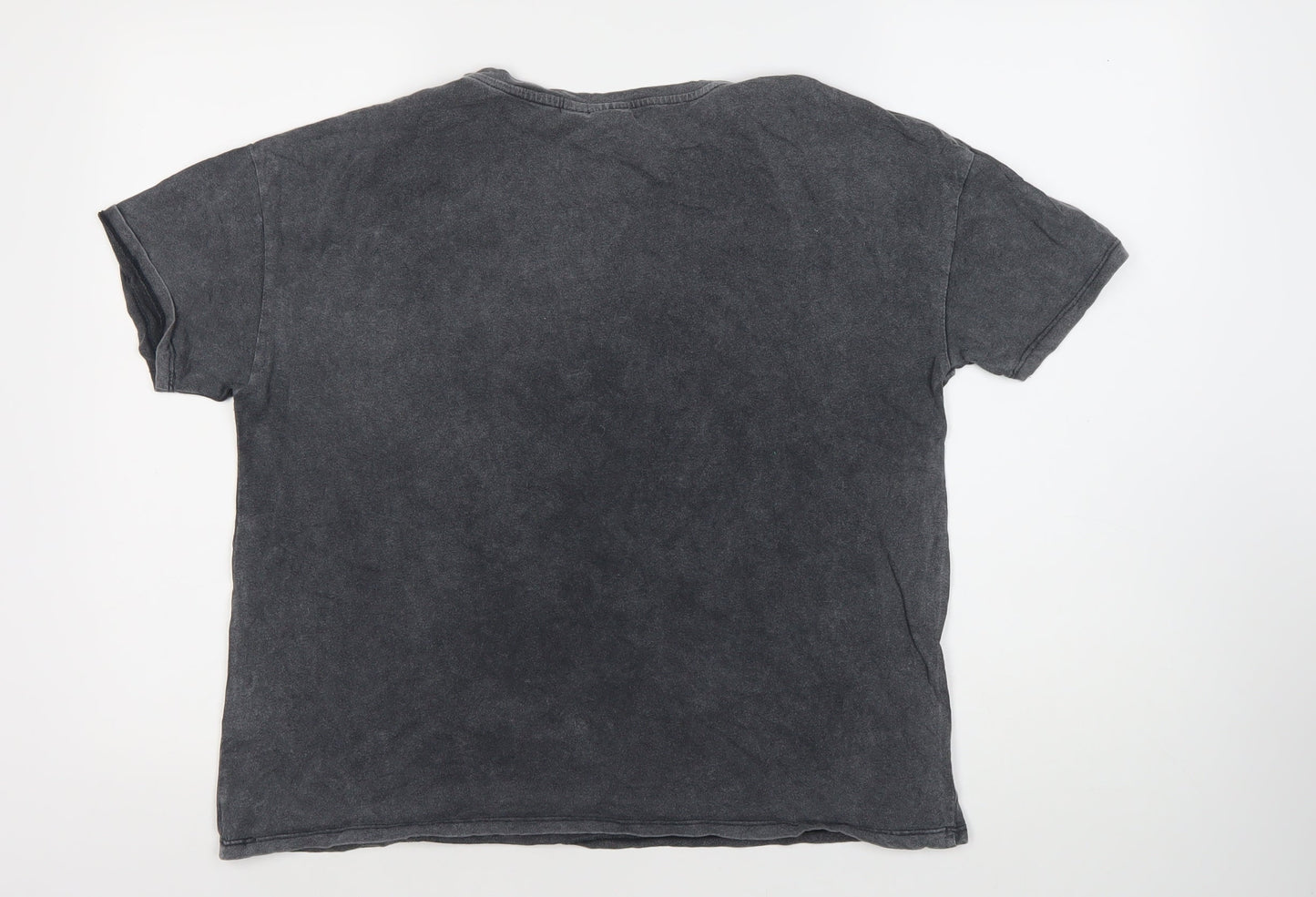 Womens UK Size 12 Disney Black Basic T-Shirt