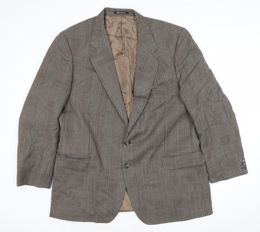 Mens UK Size 44 St Michael Regular Brown Suit Jacket