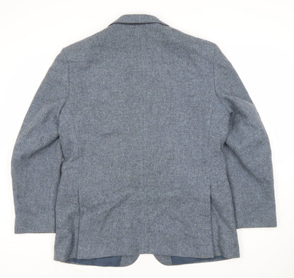 Marks and Spencer Men's Blue Wool Blazer, 42