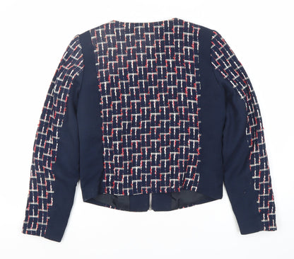 Womens UK Size 8 H&M Blue Basic Jacket