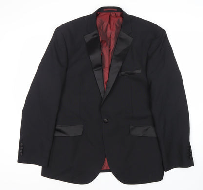 Charlton Gray Men's Black Shawl Collar Blazer 44S