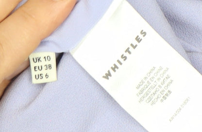 Whistles Women’s Blue Jumpsuit, Size 10, Elegant Formal Wear