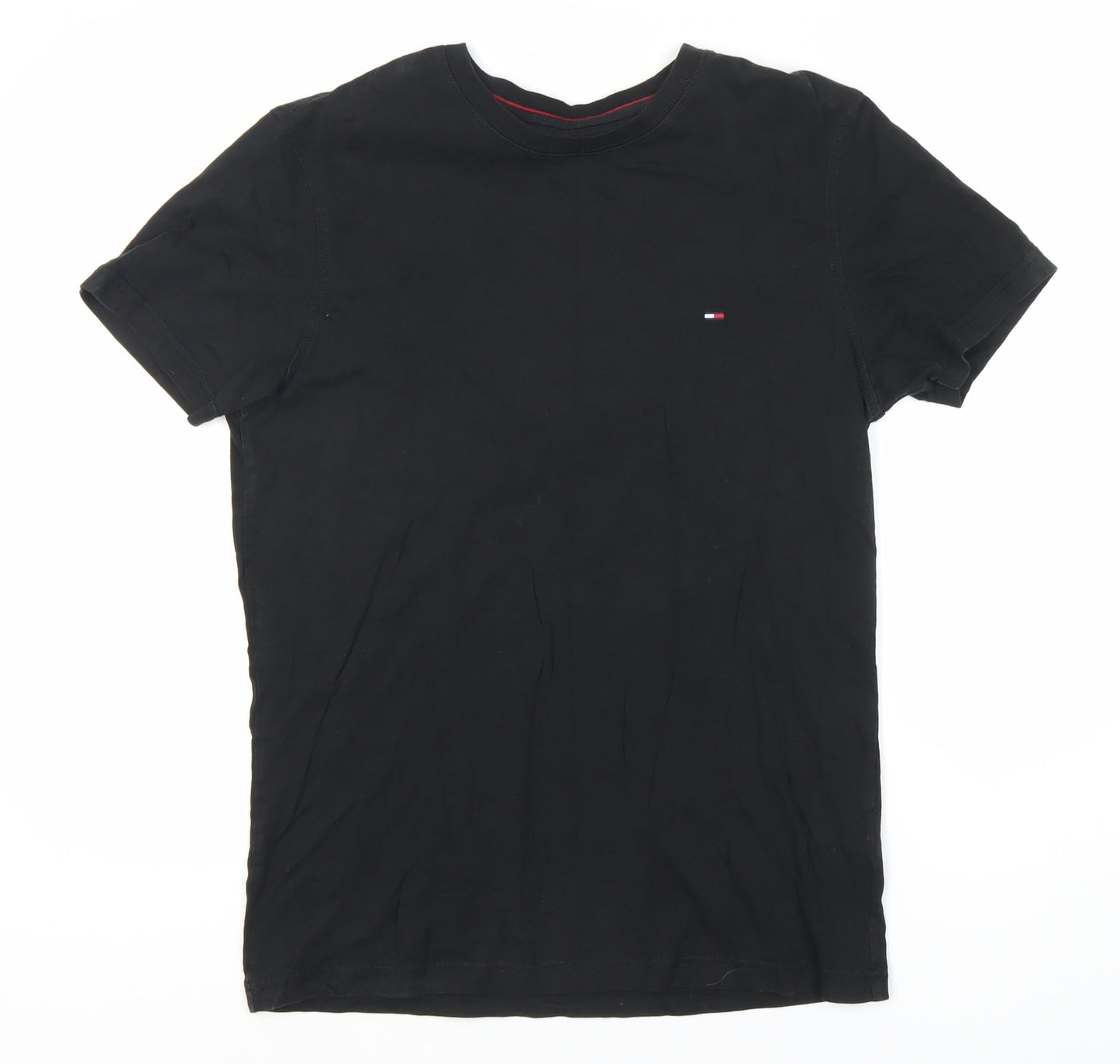 Tommy Jeans Men's Black Crew Neck T-Shirt - Size M