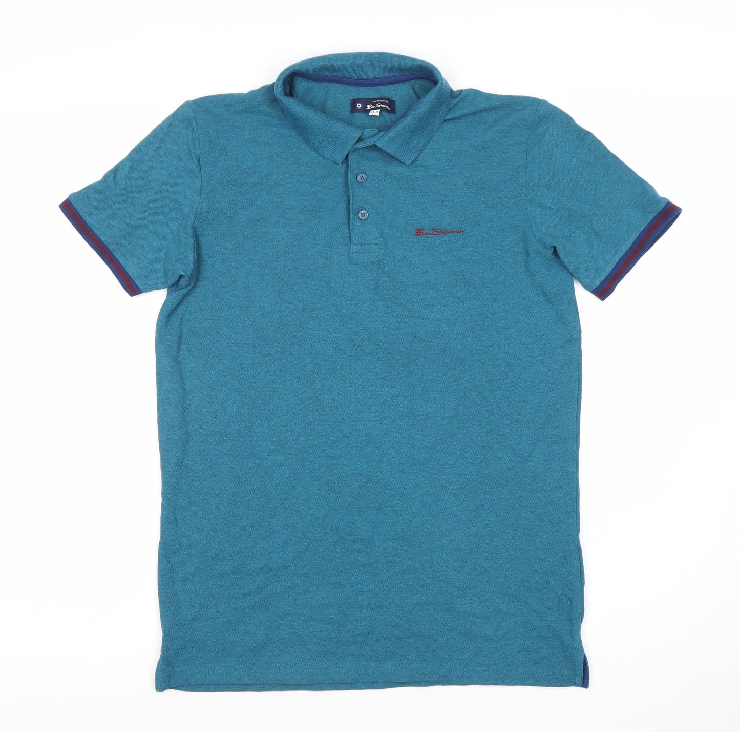 Ben Sherman Boys Blue Polo Shirt, Size 14-15 Years
