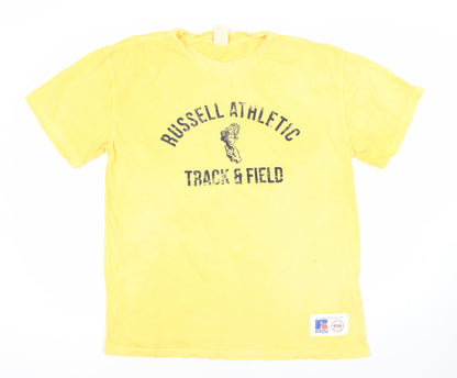 Russell Athletic Men's Yellow M T-Shirt