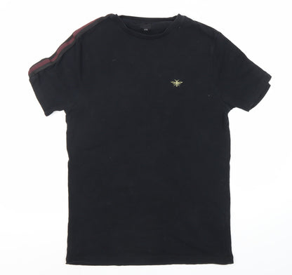 River Island Men's Black Logo T-Shirt M