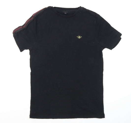 River Island Men's Black Logo T-Shirt M