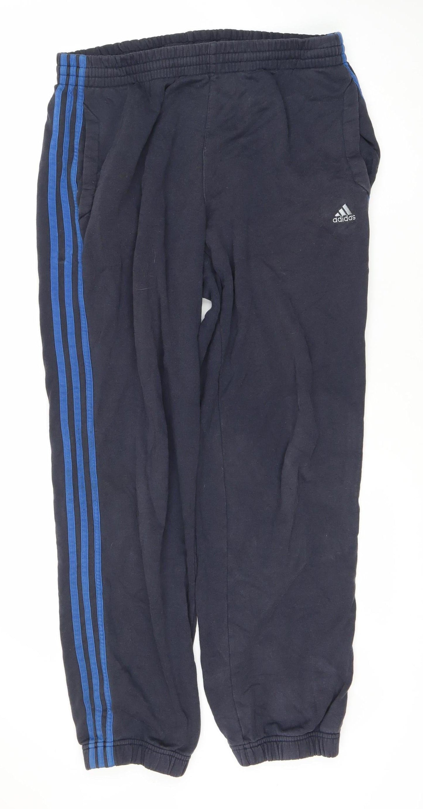Adidas Men's Blue Track Pants L Gym Jogging