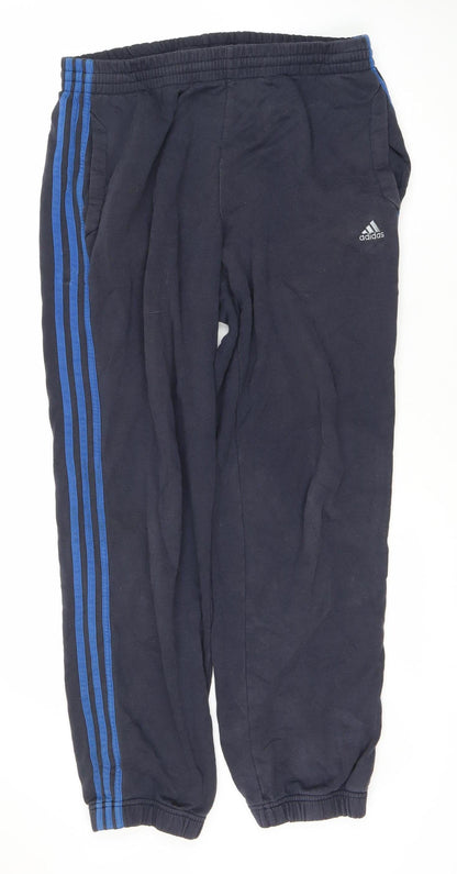 Adidas Men's Blue Track Pants L Gym Jogging