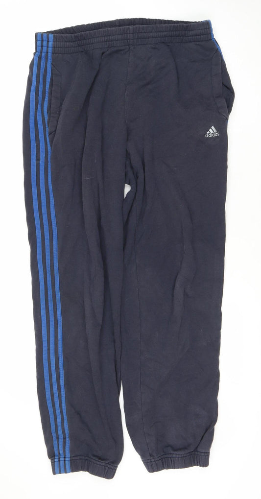 Adidas Men's Blue Track Pants L Gym Jogging