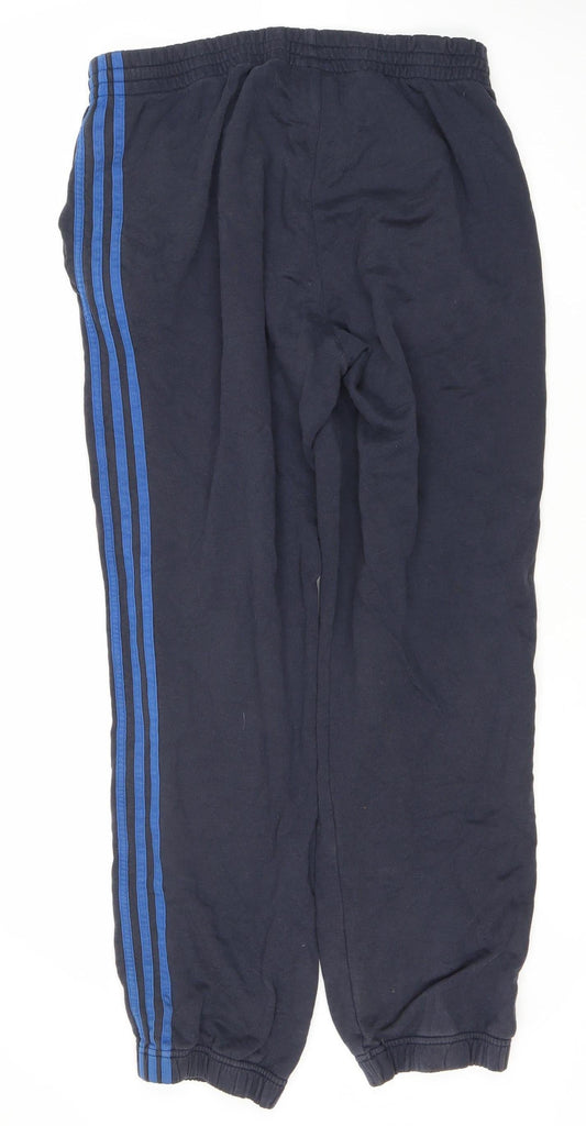 Adidas Men's Blue Track Pants L Gym Jogging
