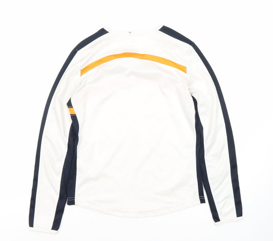 Nike Women's White XS Long Sleeve Pullover Active Top