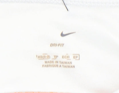 Nike Women's White XS Long Sleeve Pullover Active Top