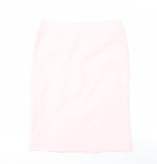 BHS Women's Pink Midi Pencil Skirt Size 12
