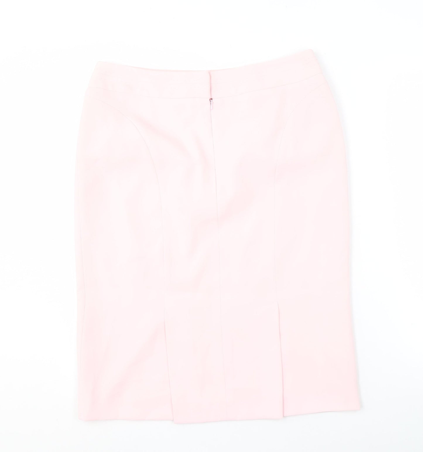 BHS Women's Pink Midi Pencil Skirt Size 12
