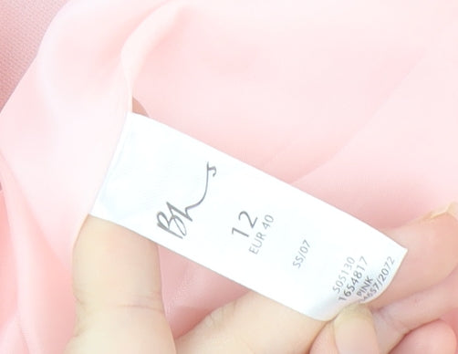 BHS Women's Pink Midi Pencil Skirt Size 12