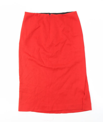 Ladies Pride Women's Red Midi Pencil Skirt, Size 14