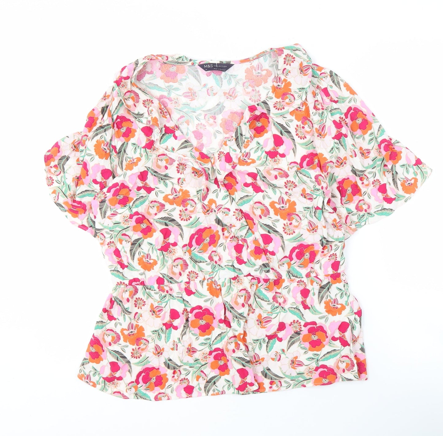 Womens UK Size 14 Marks and Spencer Multicoloured  Blouse